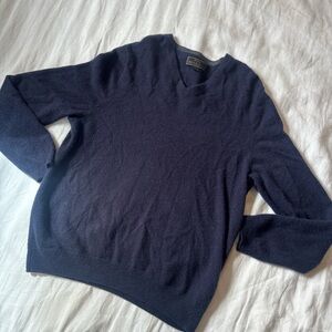 Jos. A. Bank Reserve 100% Cashmere V-Neck Sweater Navy XL